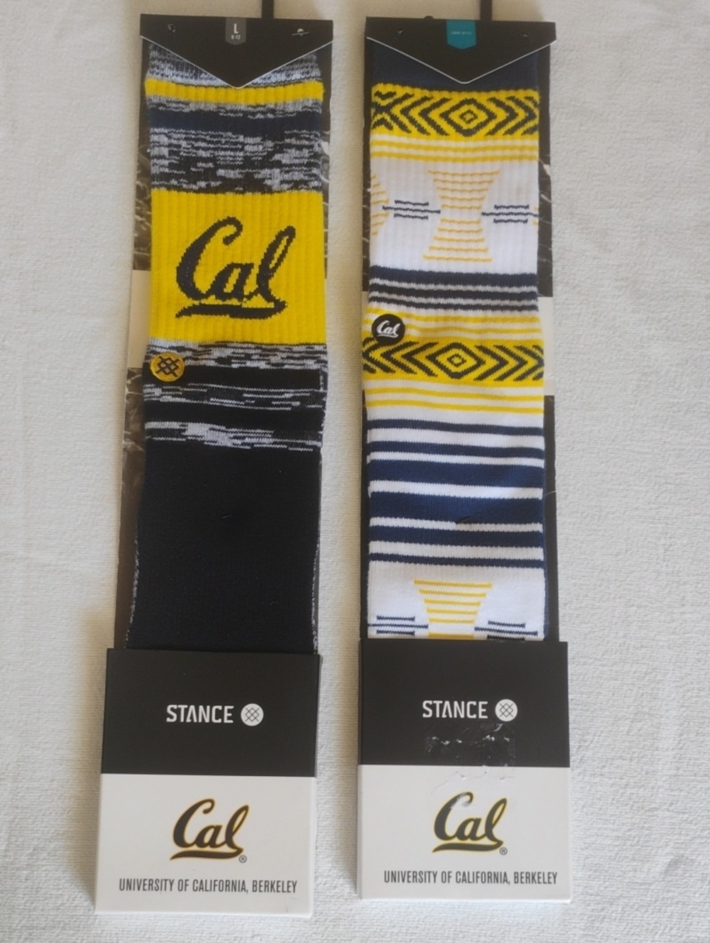 Stance Socks University Of California Berkeley Cal Varsity & Mazed Ucb BNWT